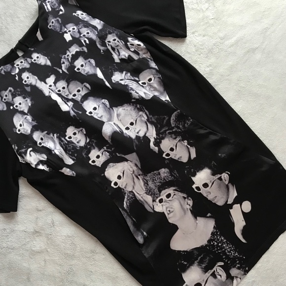 Ultrachic Dresses & Skirts - Ultràchic Italy Life Photo 3D Glasses Silk Dress